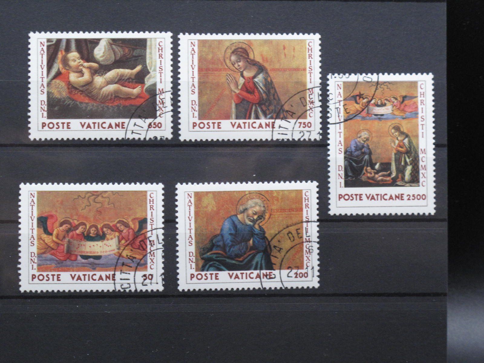 Alle Briefmarken: Vatikan 1990  Weihnachten gest. – Gebraucht aus Wil SG von fva01