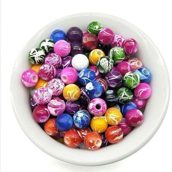 Perles (synthétiques): 100 PERLEN - GEMUSTERT - BASTELN  - 6mm - BASTELN – Neuf avec emballage d'origine à Kriens par swissgadget 1