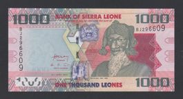 Sierra Leone 1000 Leones 27.04.2010 ungefalten