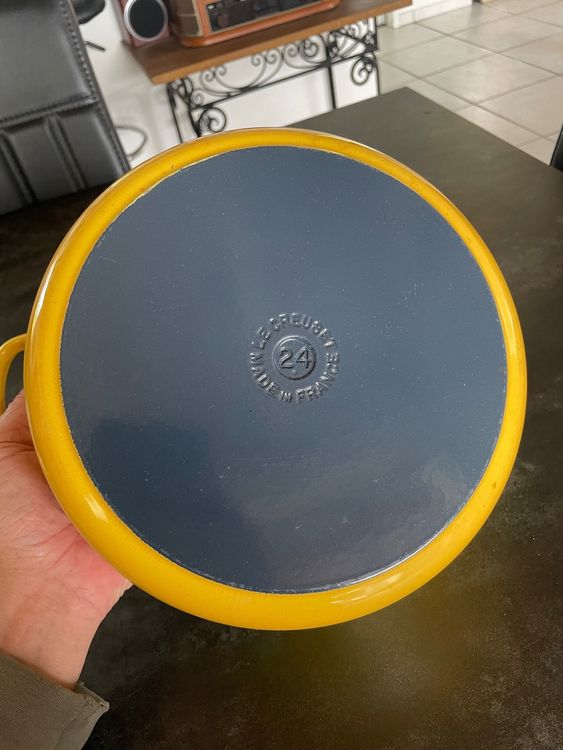 Cocotte Le Creusot Fonte – Diam 20.5 Cm, H 9.5 Cm – Occasion Bon état