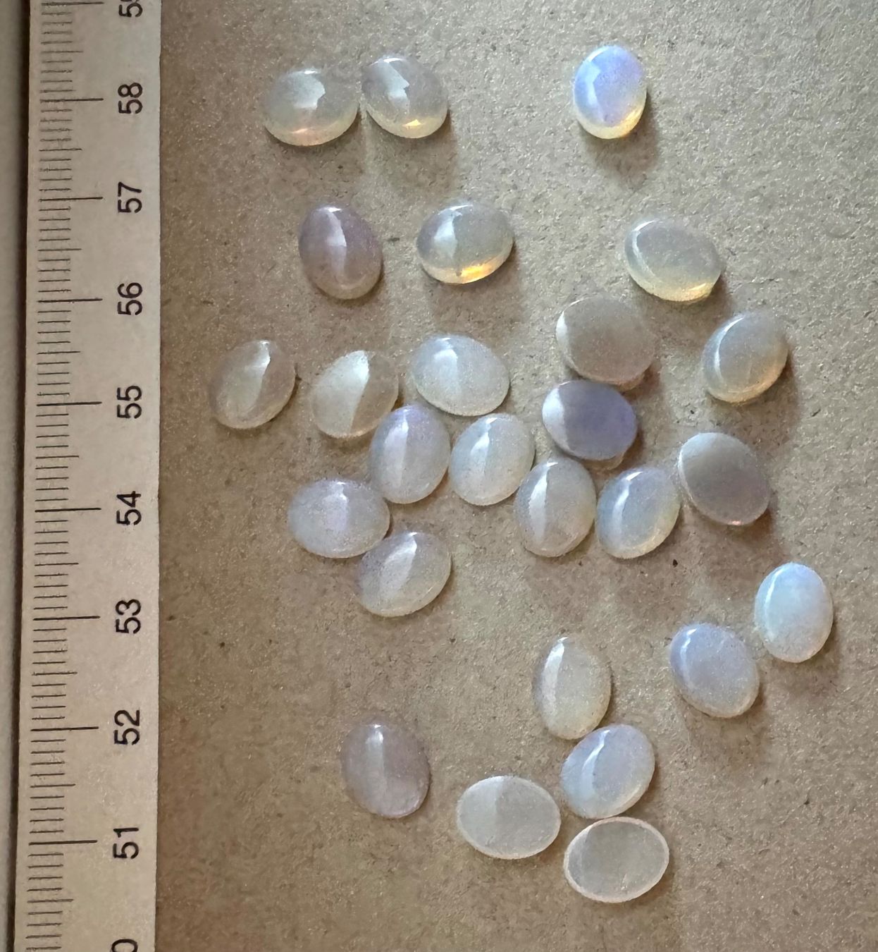 Fossili: Cabochons Opal echt  neu    Top Farben Top Glanz – Nuovo e nell'imballaggio originale da Leuggern venduto da gemshow 6