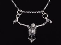 Amulett /Anhänger Skeleton ( für Halloween oder Fasnacht)