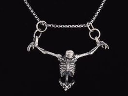 Amulett/ Anhänger Skelett ( Halloween Edition)