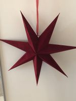 Roter Stern, Samt, Weihnachtsdeko,Top Zustand! 🌠🎄