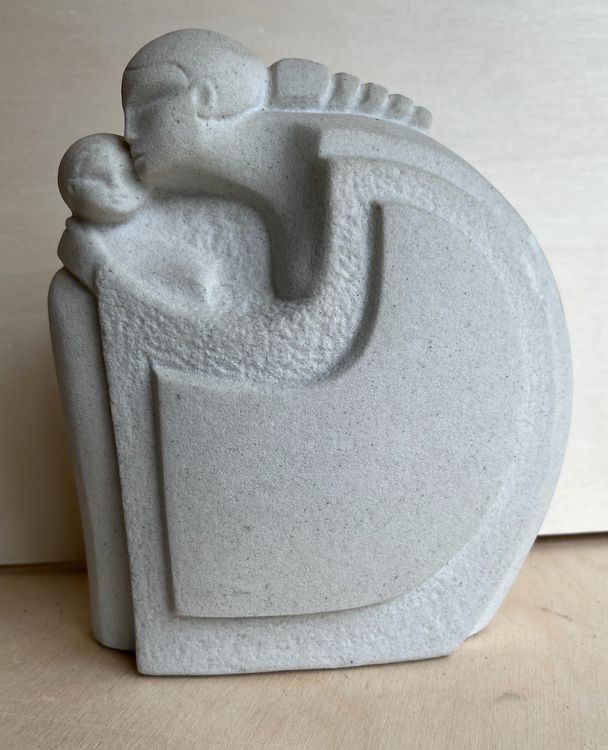 Marbell Stone Art Belgium Steinfigur Mutter mit Kind Kaufen auf Ricardo