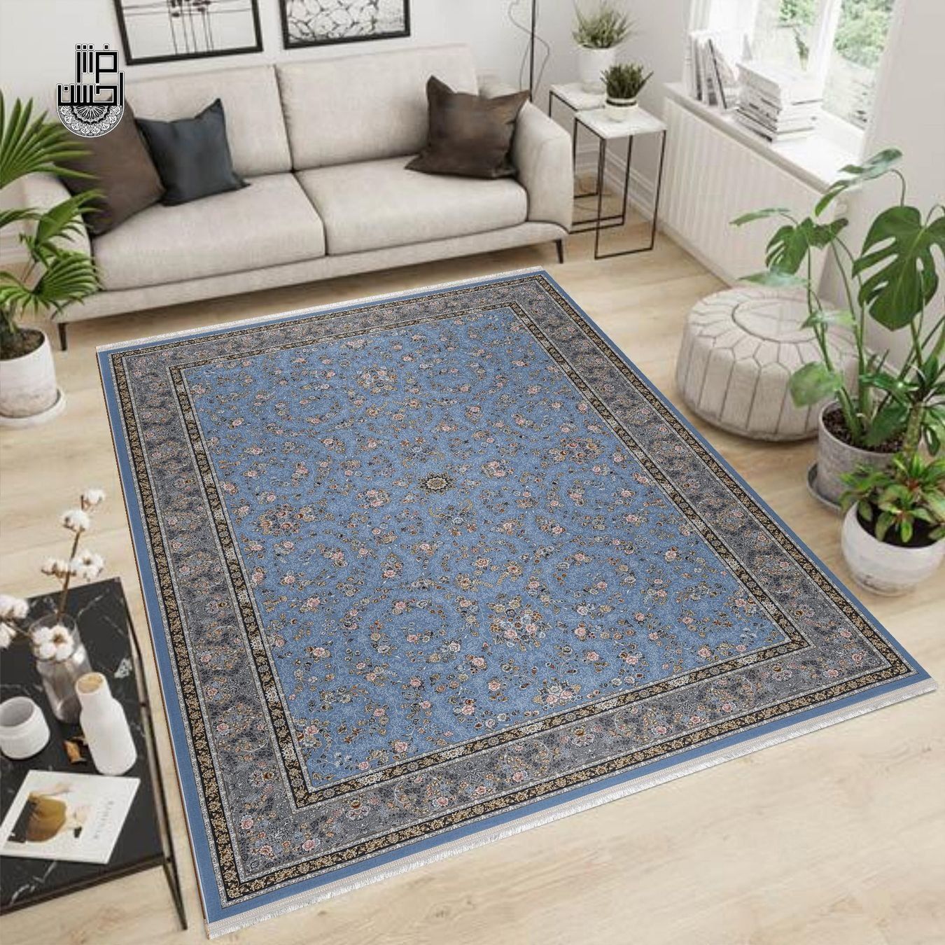 Tappeti: Schöner Perserteppich, blau gemustert, 150x225 cm – Nuovo (secondo la descrizione) da Birmensdorf ZH venduto da azad110