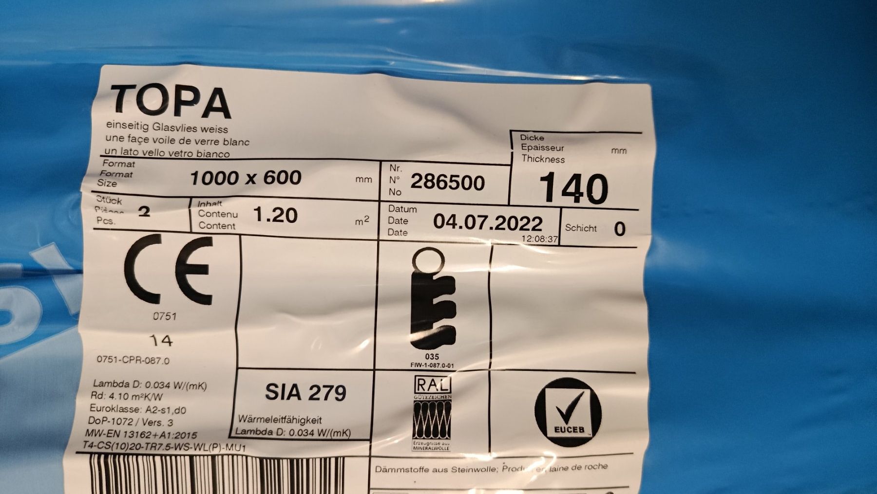 Füllmaterial: Isolation Steinwolle Dämmplatten neuwertig Flumroc – Neu (gemäss Beschreibung) aus Wallisellen von Stiarsas 4