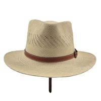 Panama Hat Summit aus Stroh mit Lederband, Large 58/59cm