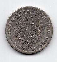(1819) Hessen, 2 Mark, 1876, ss