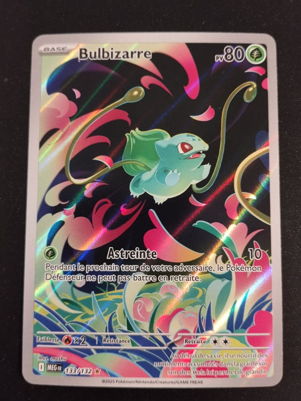 Pokémon Cartes à collectionner: Pokémon Méga-Evolution: Bulbizarre 133/132 FR – D'occasion à Palézieux-Village par oufoux08