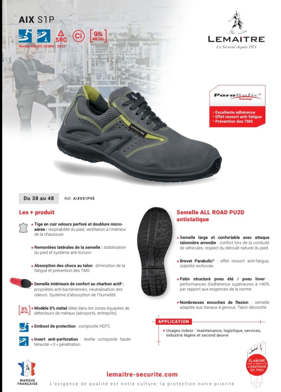 Scarpe da uomo: Chaussures de sécurité neuves taille 42  – Nuovo e nell'imballaggio originale da Bussigny venduto da sivag 4