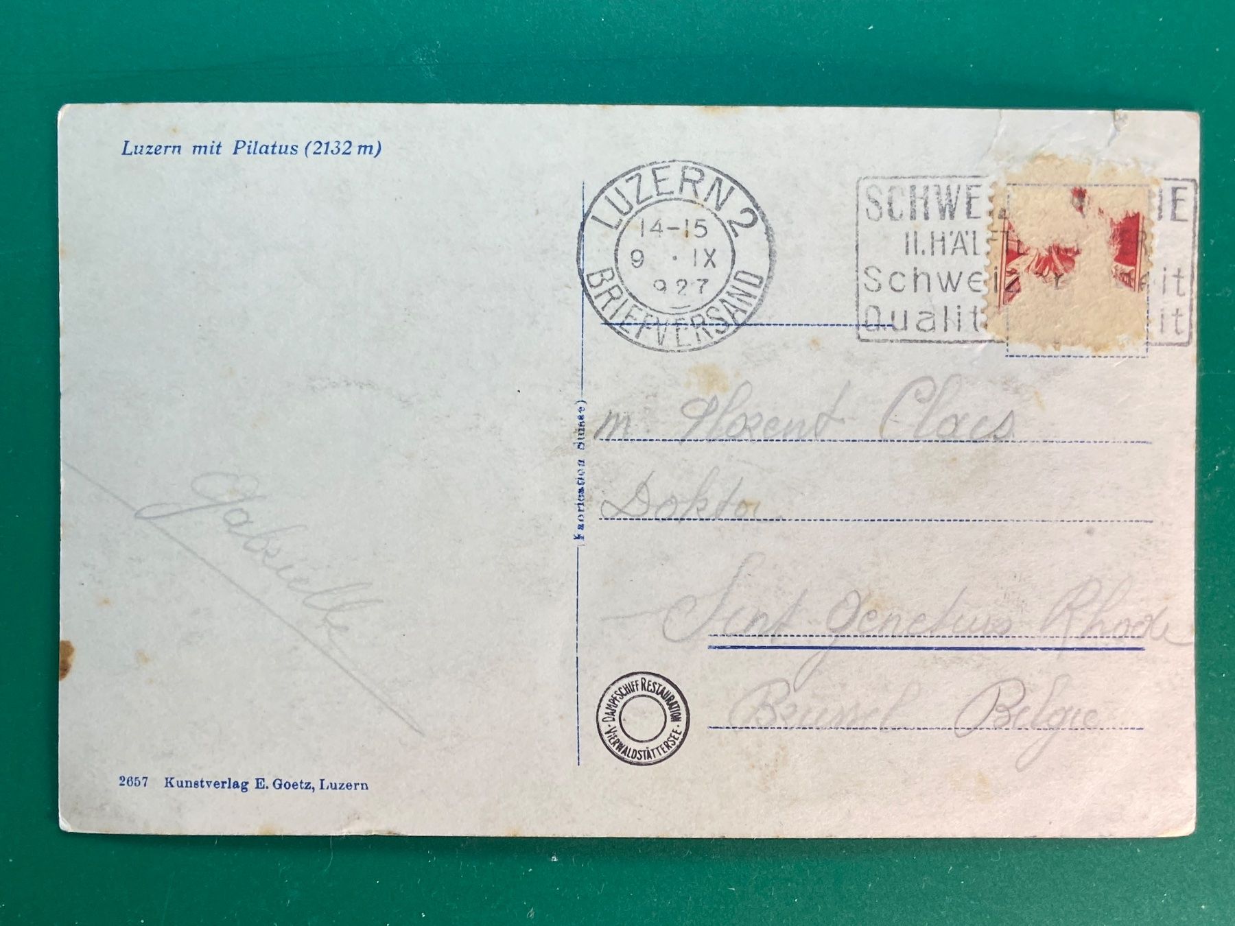 Cartoline postali: Luzern mit Pilatus – Usato da Steg VS venduto da _vinci_ 1