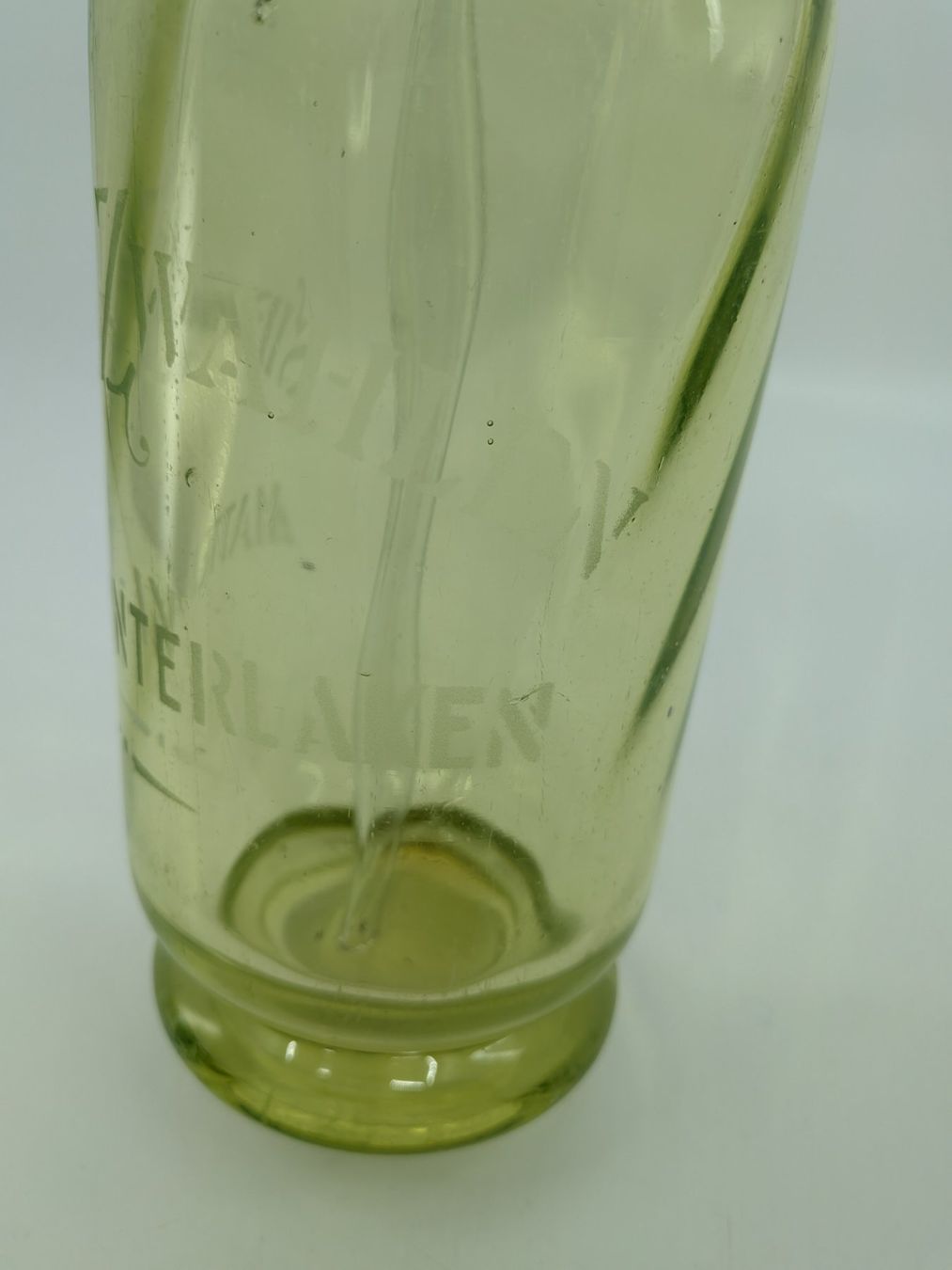 Bottiglie: Antike Syphonflasche vermutlich Uranglas – Usato da Emmen venduto da Brockofsky 3