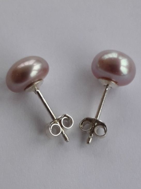 Orecchini pendenti & Orecchini a lobo: Perlen Ohrstecker. Mit Silber 925 – Nuovo e nell'imballaggio originale da Winistorf venduto da acreativ 1