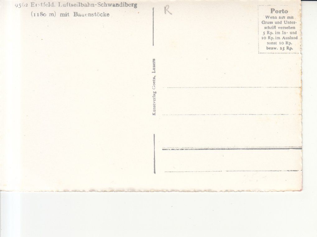Cartoline postali: Erstfeld Schwandiberg ca. 1940 – Usato da Bürglen TG venduto da StampGraf 1