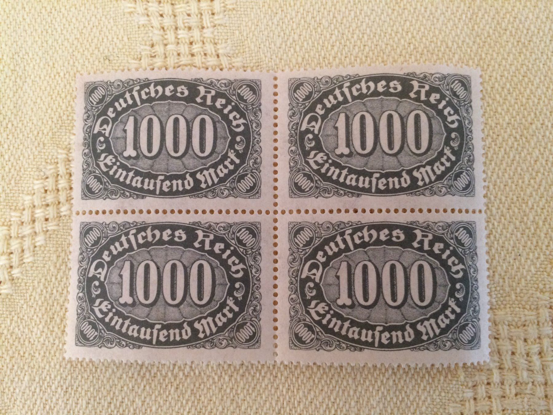Alle Briefmarken: 4 Stk. Briefmarken DEUTSCHES REICH – Neu (gemäss Beschreibung) aus Buchs AG von ReaNaTsch