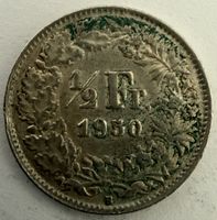 1/2 Schweizer Franken 1950 silber