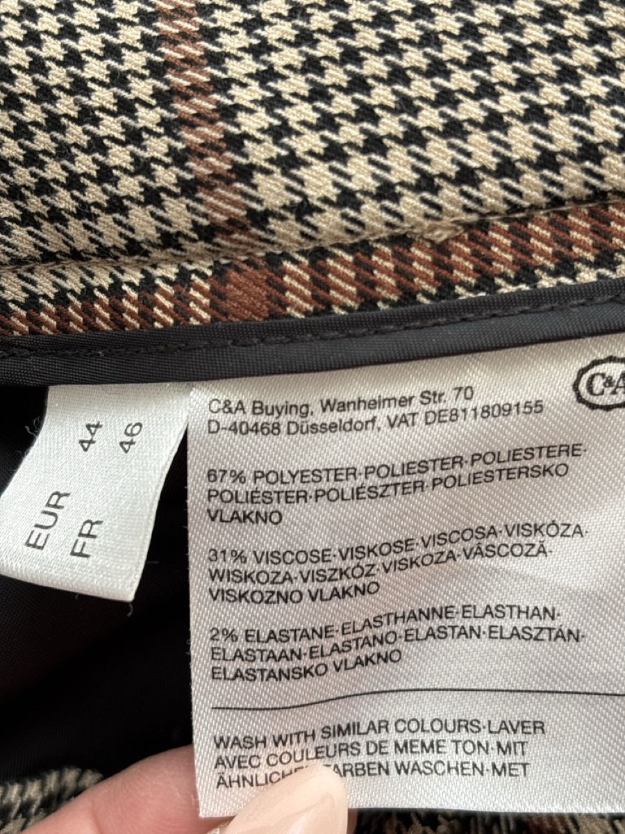 C&A Pantaloni: Culotte Hose 7/8, Gr. 44/46 Karomuster – Nuovo (secondo la descrizione) da Hendschiken venduto da Uraniali 6