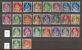 1908 - 1940 : Lot Helvetia mit Schwert : KP 545.--