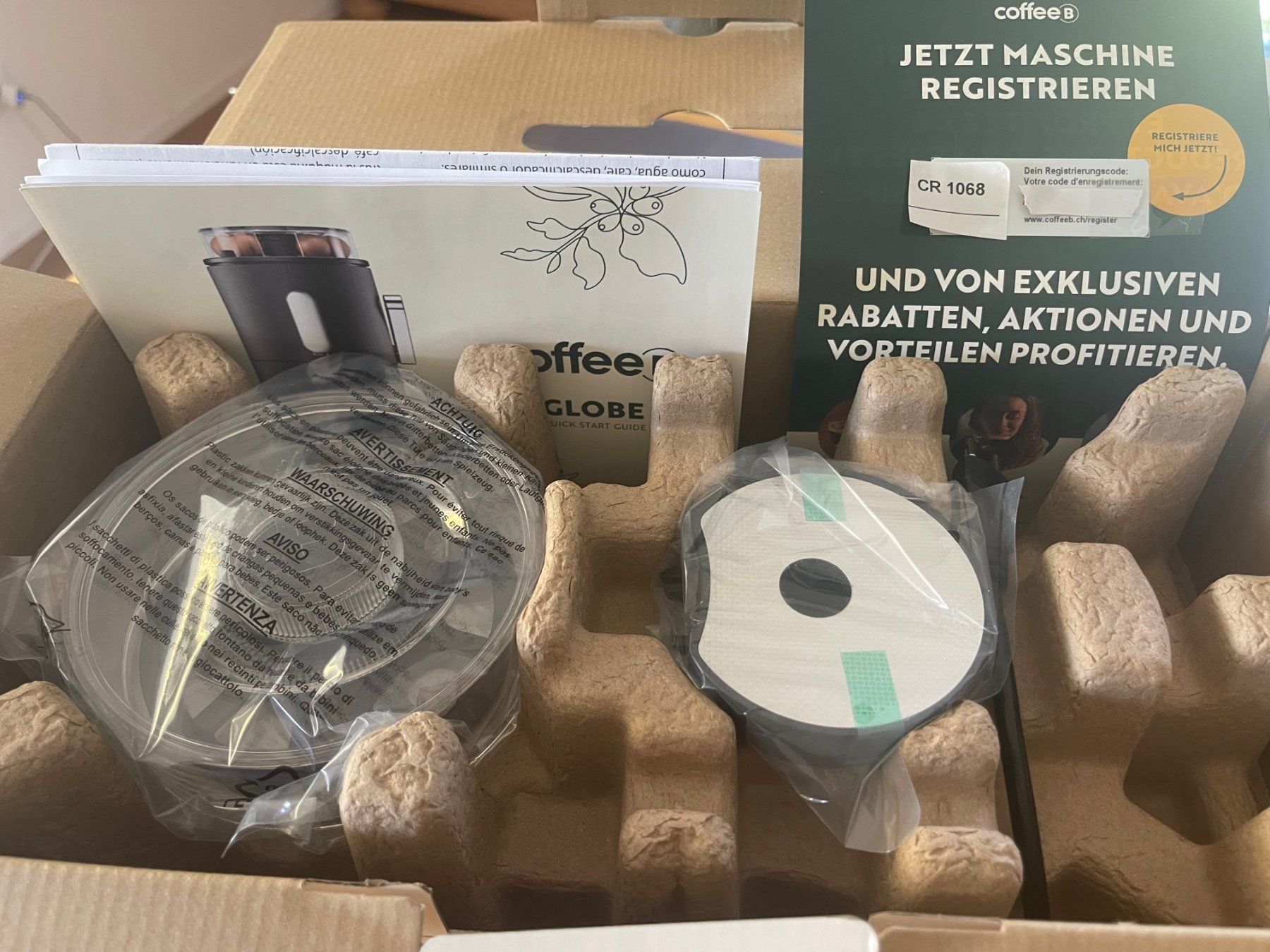 Coffee B Kaffeemaschinen & Espressomaschinen: CoffeeB Globe schwarz, Fabrikneu – Neu und originalverpackt aus Wiedlisbach von Arsmusica 5