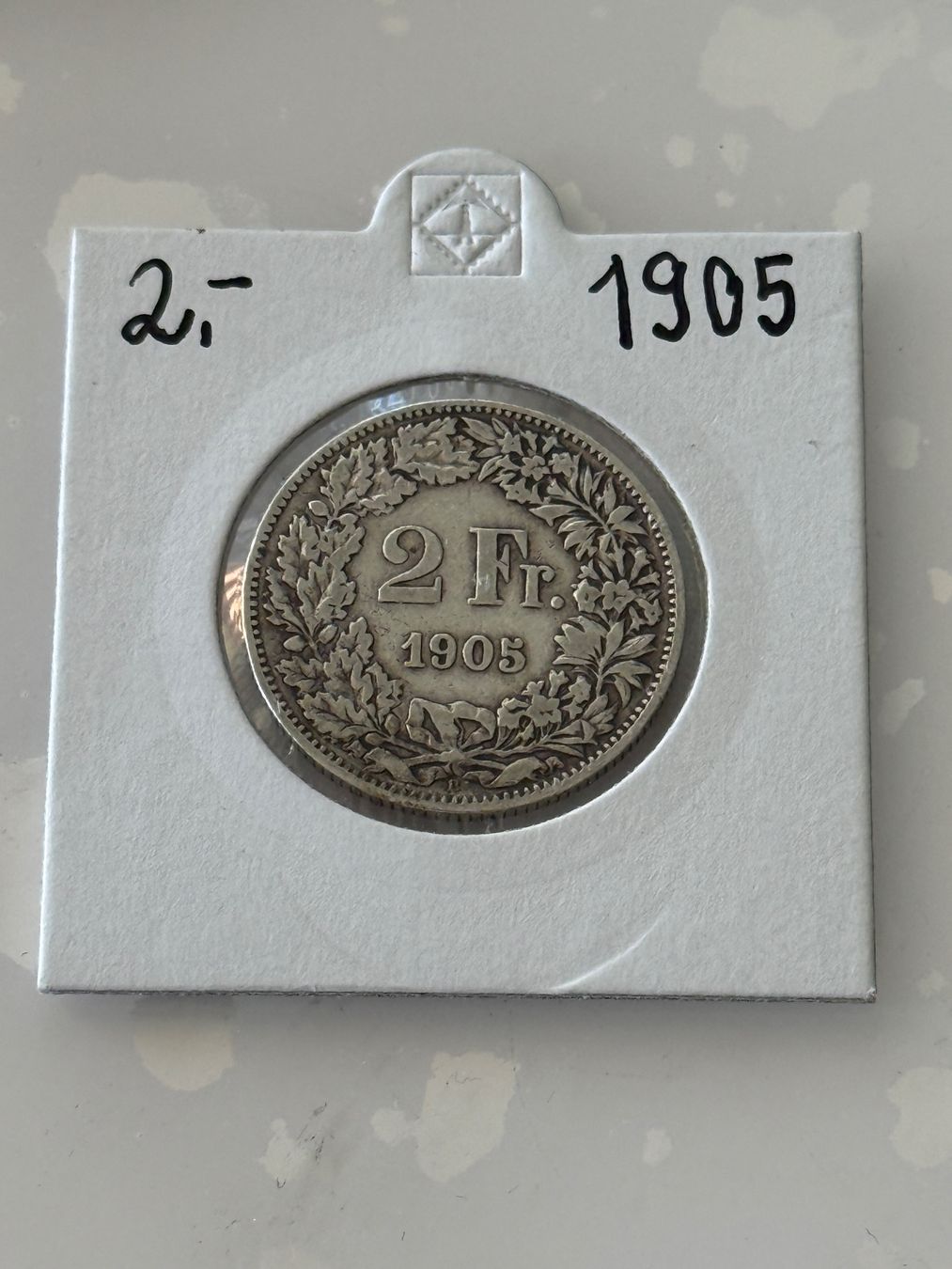 Tutti le monete: 2 Franken 1905  Rar – Usato da Wallisellen venduto da SWISS_SILVER1