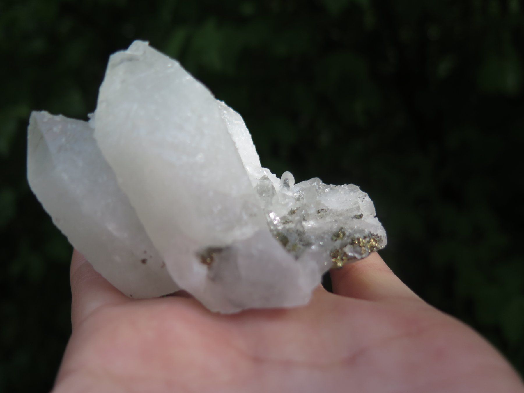 Mineralien & Heilsteine: Bergkristall mit Pyrit – Gebraucht aus Schaffhausen von Yamakana51L8736OQ8 4