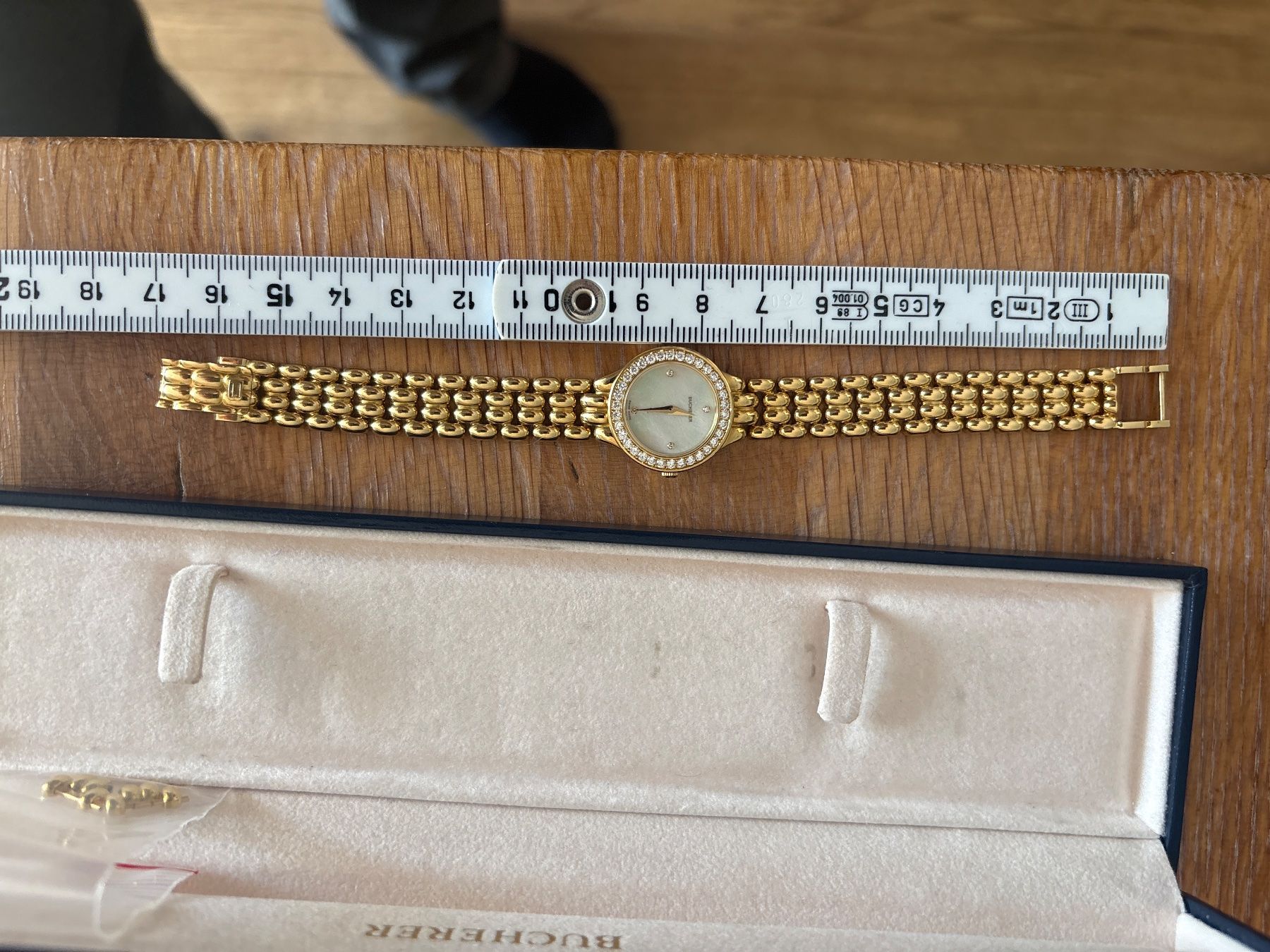 Bucherer Orologi: Bucherer Uhr Perlmutt Zifferblatt 18k – Usato da Zermatt venduto da Serverin-A 8