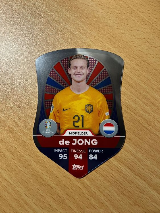 Topps Match Attax Euro 2024 Frenkie de Jong Schild | Kaufen auf Ricardo