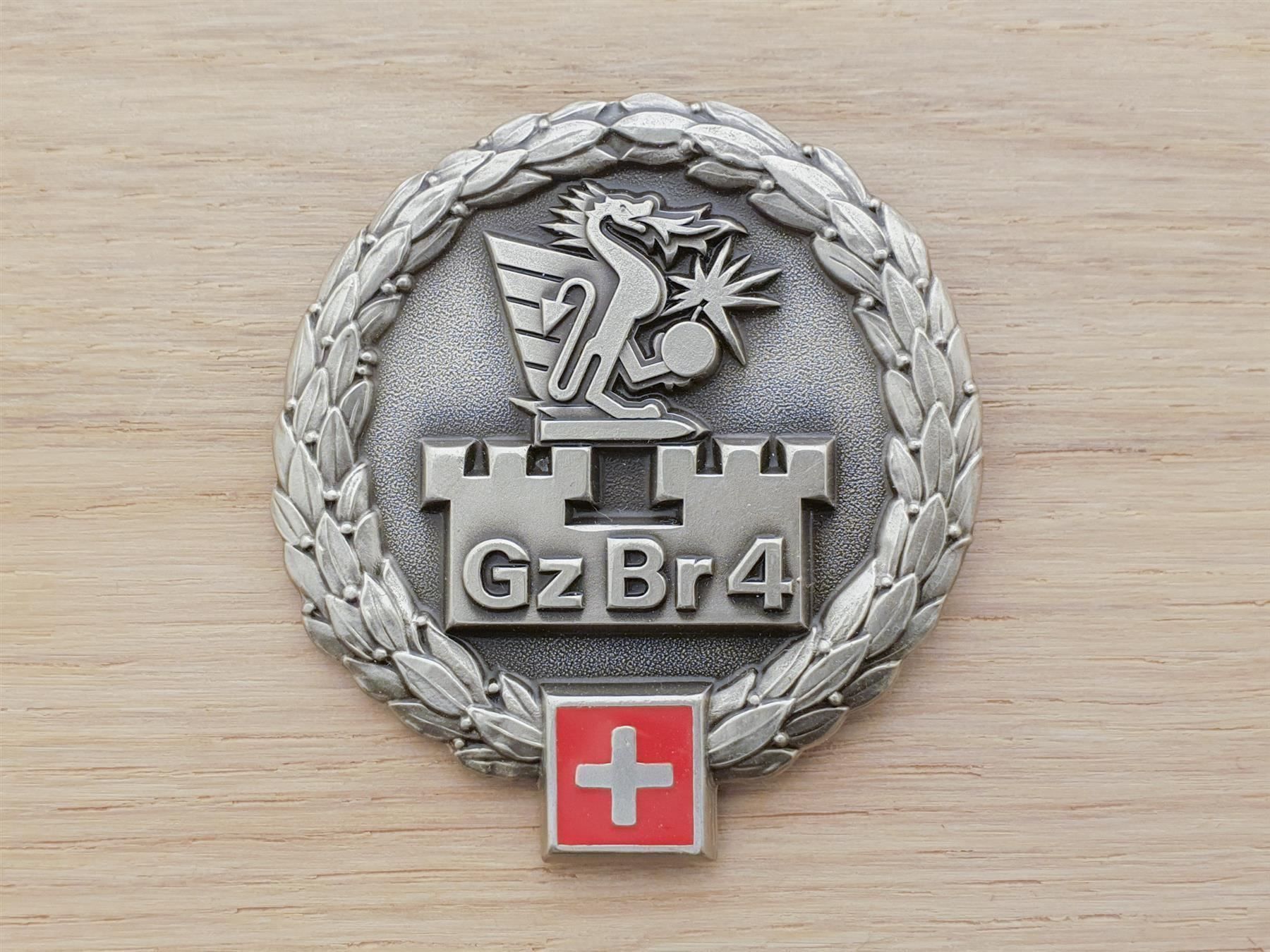 Placchette & Badge: Béret Emblem Gz Br 4 Grenzbrigade – Usato da Erlinsbach venduto da S700