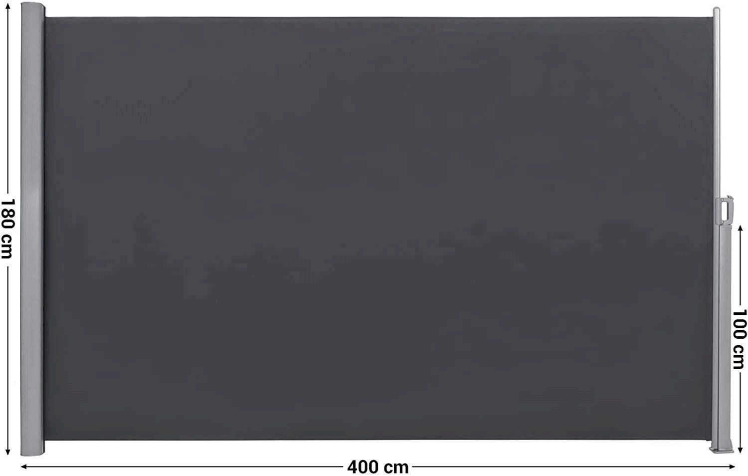 Tende da sole: Seitenmarkise 180 x 400 cm Anthrazit – Nuovo e nell'imballaggio originale da Bottighofen venduto da zaap 2