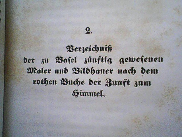 Bücher: Künstler in Basel, 1841. RAR – Gebraucht aus Rümlang von Vuvuzella 4