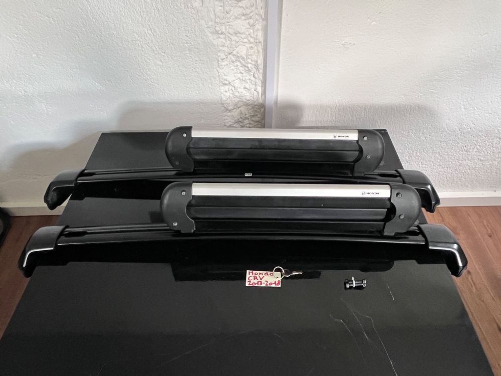 Dachträger Grundtäger für Honda CR-V IV 2013-2018 75kg Aluminium Schwarz 2 tlg