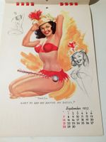 Neue Fundschätze - Werbung 1952 Pin Up Calender Kalender