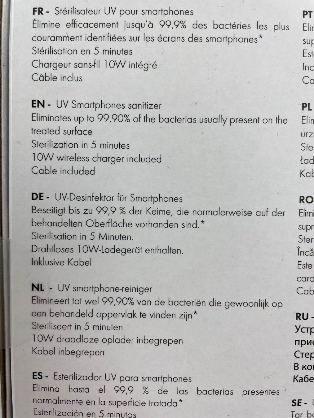 Pasti del neonato: Handy UV-Sterilisationsgerät - IPhone, Smartwatch/ Uhr – Nuovo e nell'imballaggio originale da Wängi venduto da LiqKojote 2