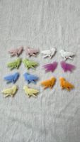 Set de 14 clips multicolores, forme oiseaux