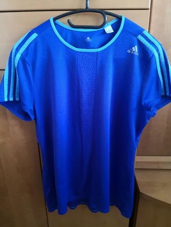 Adidas Sport T-Shirt in Blau, Gr. L