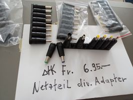 Netzteil  Adapter/spitzen 8stk diverse für netzteile
