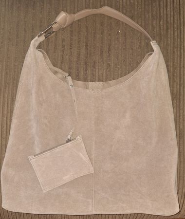 Tasche Wildleder, beige