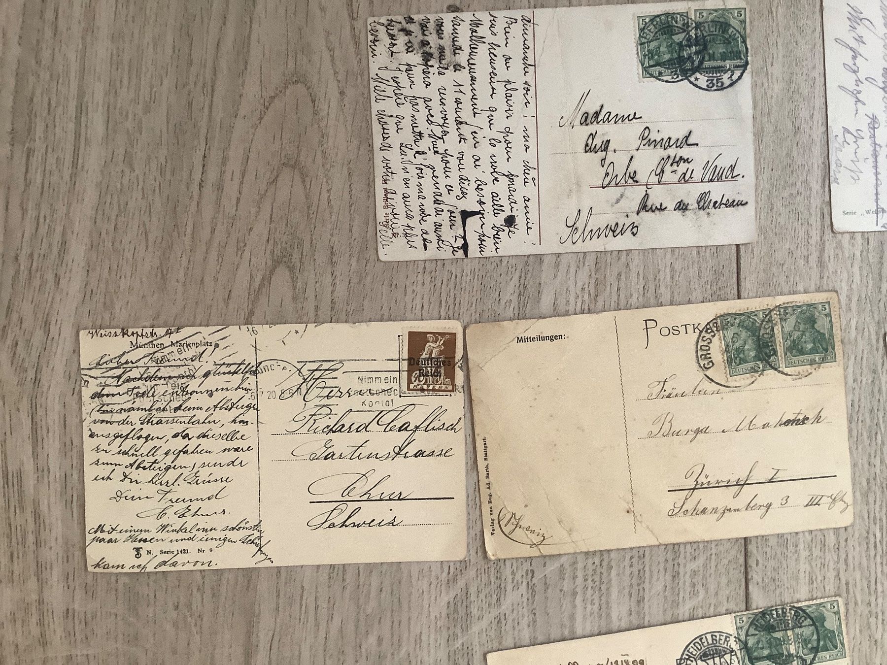 Cartoline postali: 19 gelaufene Ansichtskarten Deutschland 1899 - 1947 – Usato da St. Gallen venduto da herbrig2 6
