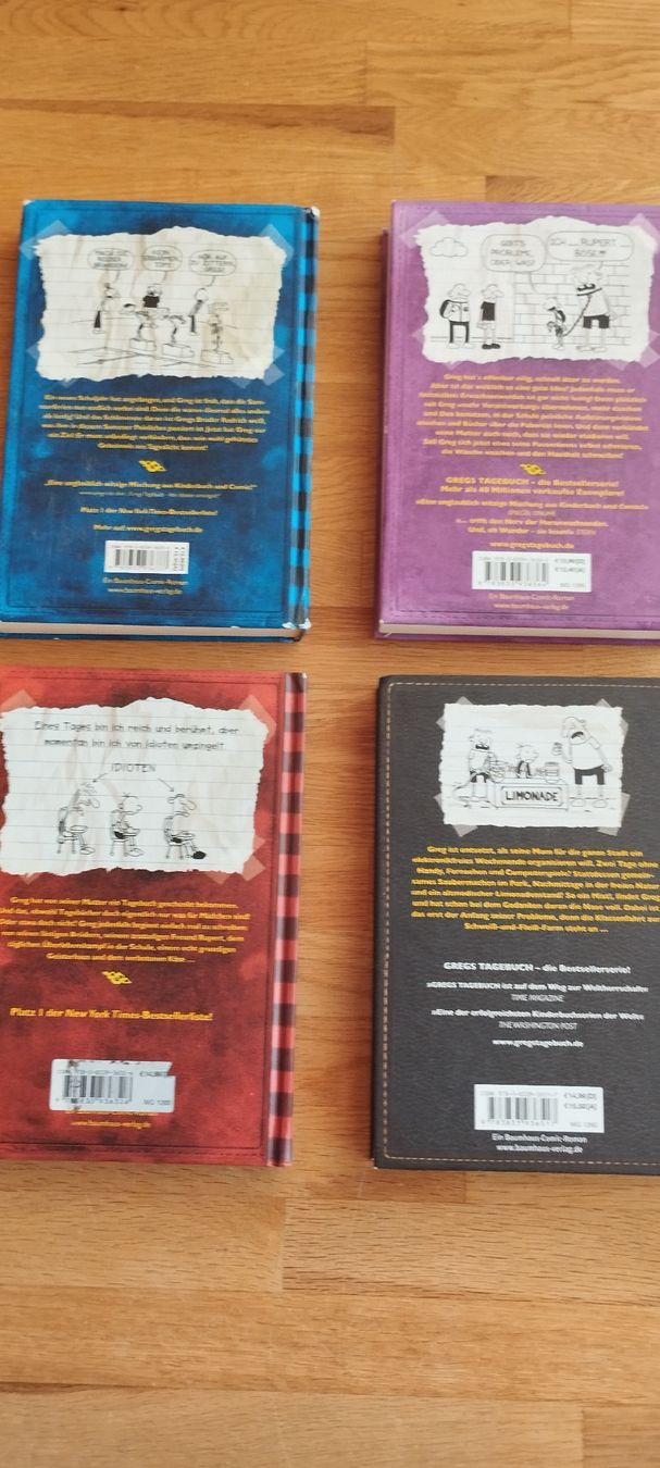 Livres: 4 Bücher Gregs Tagebuch  – D'occasion à Mörel par MJoaoCosta 1