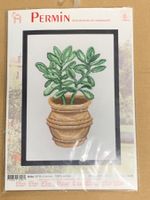 Stickpackung Permin Pflanze 20x29cm NEU im Set Neupreis 39.-