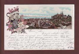 Souvenir de NEUCHÂTEL - 1901 Litho Metz