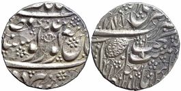Indien, Sikh-Reich, Rupie VS 1877 (AD 1820)