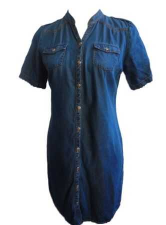 Gr. 36 weiches leichtes Jeanskleid Sommerkleid aus Lyocell