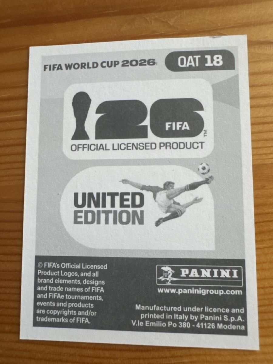 Panini Sammelbilder & Trading cards: Panini FWC 2026 Qat18 – Gebraucht aus Vesenaz von miguelfdfrade 1
