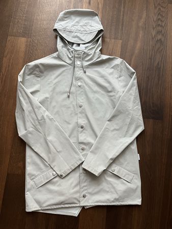Rains Regenjacke xs/s grau Top Zustand frühlingsbereit!