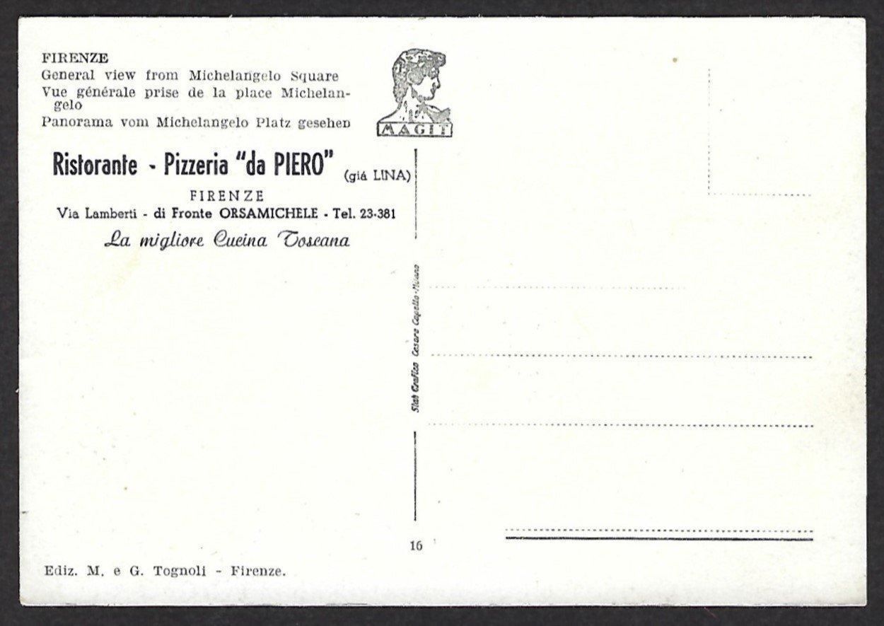 Cartoline postali: Firenze / Florenz – Usato da Luzern venduto da Einh0rn 1
