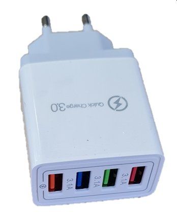 Caricabatterie: 4-fach USB Ladegerät weiss – Nuovo e nell'imballaggio originale da Wallisellen venduto da kingschair
