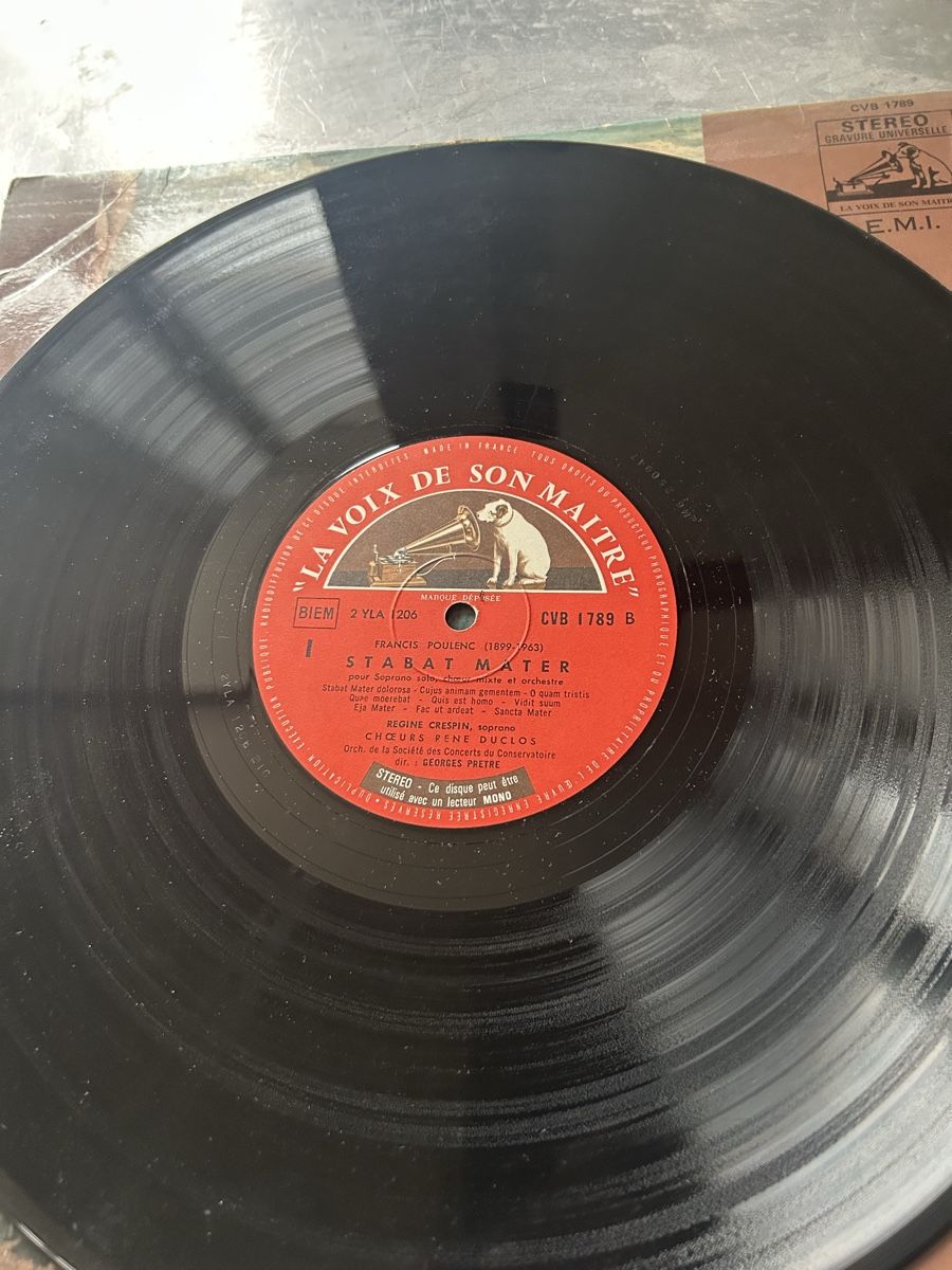Schallplatten: Poulenc - Stabat Mater - LP, CVB 1789 – Gebraucht aus Winterthur von lenolson 3
