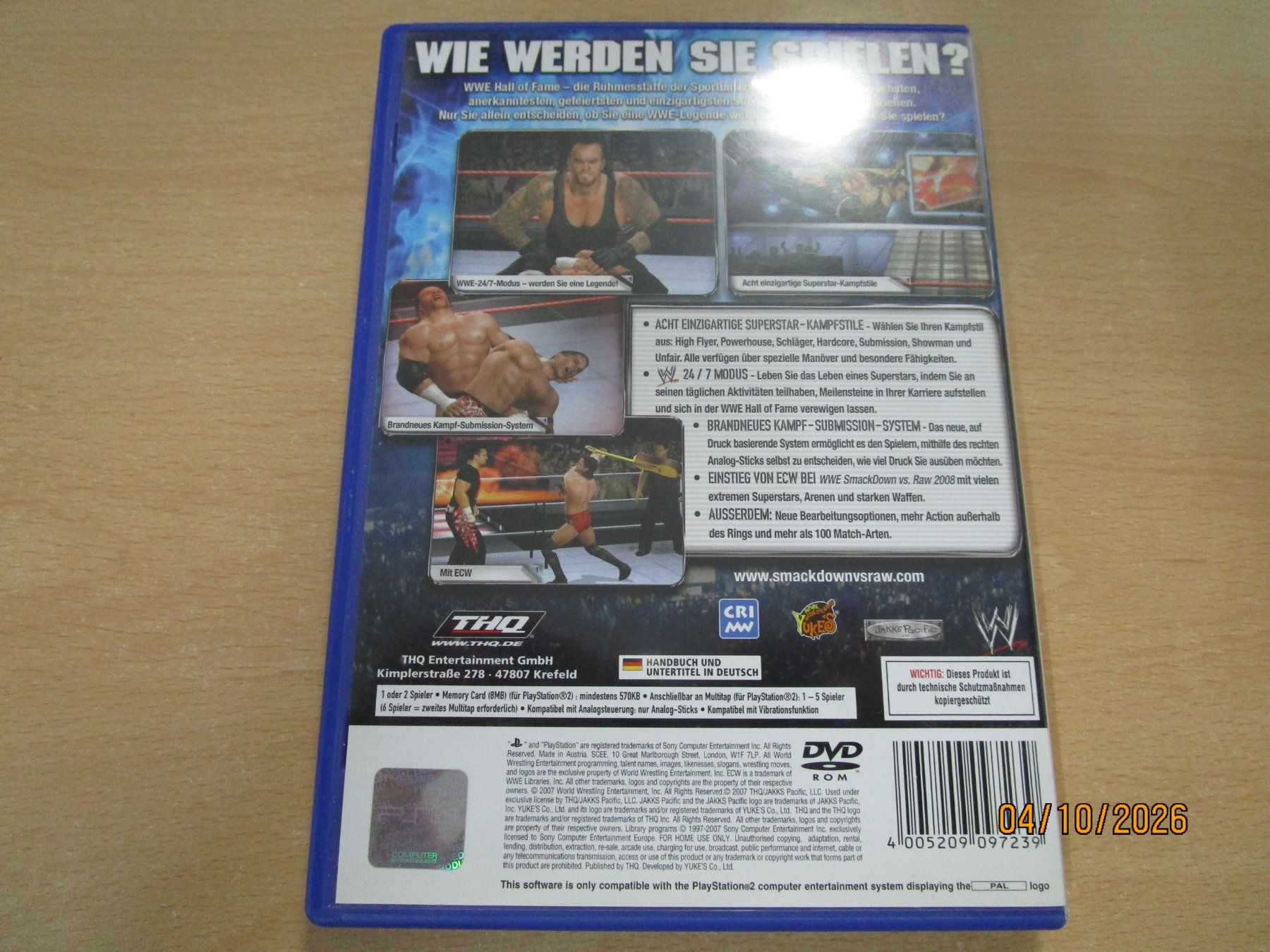 Sony Giochi: WWE Smackdown vs RAW 2008 Sony Playstation 2 PS2 – Usato da Goldau venduto da agestuffer 1